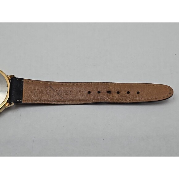 Vintage Timex Marlin Day Date Manual Wind Gold Tone 1975 35mm M27 Runs 26830 - Picture 8 of 13
